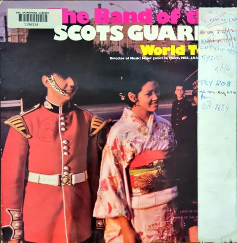 The Band of the Scots Guards: World Tour LP 6308068a Philips EX