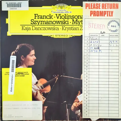 Kaja Danczowska: Violin Sonatas LP 2531330a Deutsche Grammophon EX