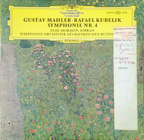 Gustav Mahler: Symphonie Nr. 4 LP 139339b Deutsche Grammophon EX