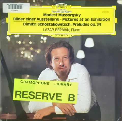 Lazar Berman: Bilder einer Ausstellung LP 2531096a Deutsche Grammophon EX