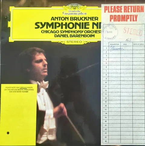 Daniel Barenboim: Symphonie d-moll »Nullte« LP 2531319a Deutsche Grammophon EX