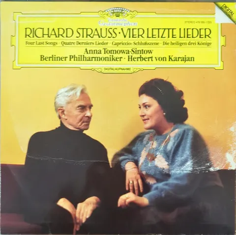 Anna Tomowa-Sintow: Vier letzte Lieder LP 4191881b Deutsche Grammophon EX