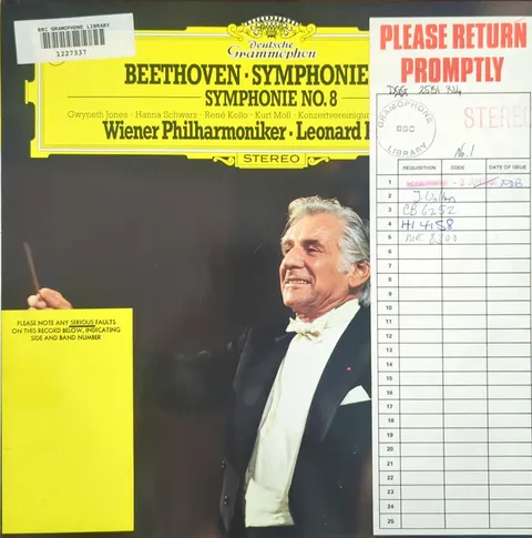 Leonard Bernstein: Symphonie No. 8 LP 2531314 Deutsche Grammophon EX
