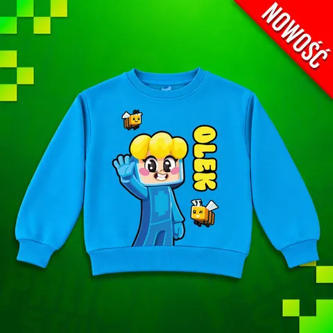 BLUZA KLASYCZNA OLEK - TURKUSOWA