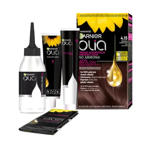 Garnier Olia farba do włosów 4.15 Mroźna Czekolada