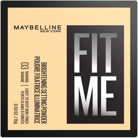 MAYBELLINE Fit Me Puder sypki matujący - 03 Banana 15 g