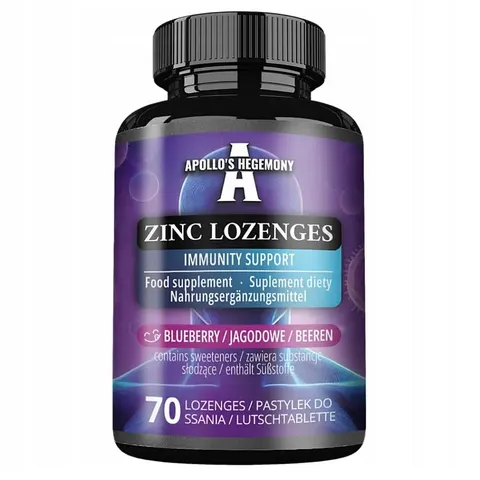 Apollo's Hegemony Zinc Lozenges suplement diety 70 pastylek do ssania