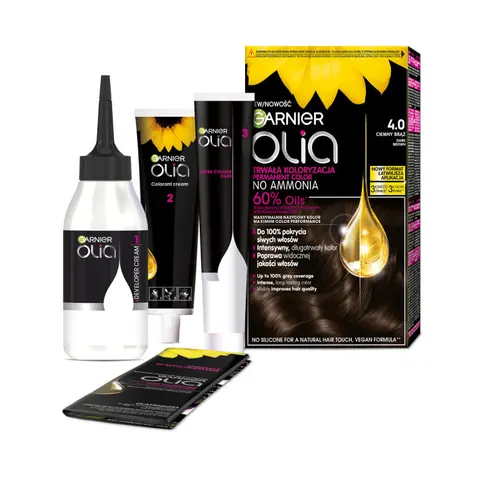 Garnier Olia farba do włosów 4.0 Ciemny Brąz
