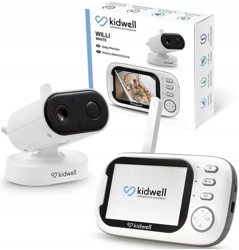 Kidwell niania elektroniczna willi z kamerą na żywo tryb nocny 4x zoom