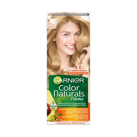 GARNIER COLOR Farba do włosów nr 9 NATURALNY BARDZO JASNY BLOND, 1 op