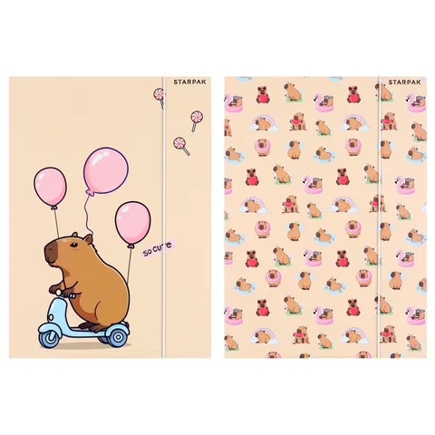 Teczka z gumką A4 Kapibara mix STARPAK 583303
