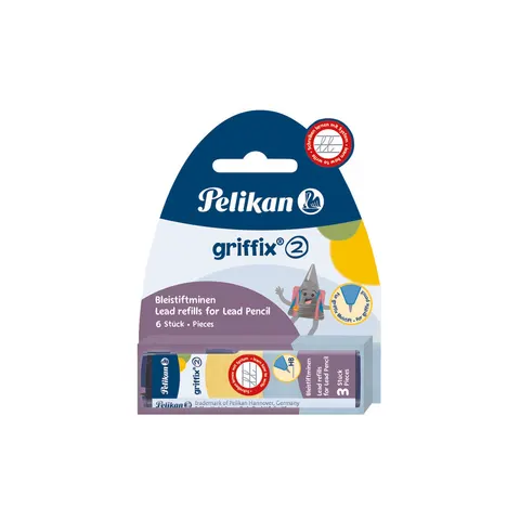 Grafity do ołówka 2.0 HB Pelikan Griffix 3elementy A 2 HAMELIN 100401708