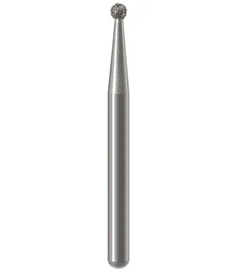 Wiertło diamentowe 801 "kulka" na standardowym trzonku FG dł. 19 mm