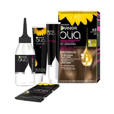 Garnier Olia farba do włosów 6.0 Jasny Brąz