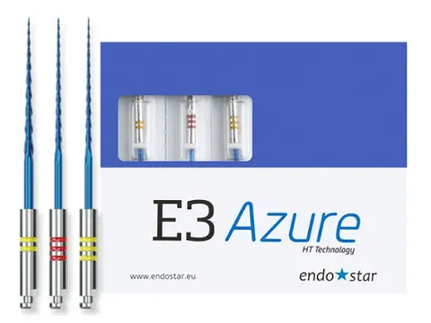 Pilniki E3 AZURE Basic 25mm 30/08,25/06,30/04 asortyment 3szt/op