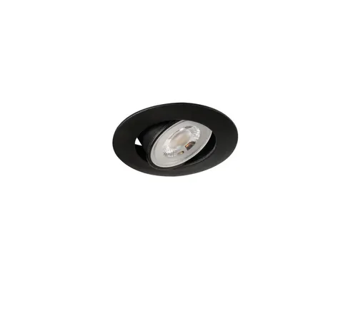 FIZU 4,8W NW-B 3000K WW-B- oprawa LED downlight okrągła czarna regulowana IP20.