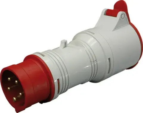 Adapter przejściówka gniazda siłowego 32A z 5P na 4P, 400V IP44, EA-3253/43; 004482117, ETI POLAM