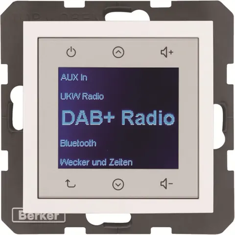 B.x Radio Touch DAB+ biały połysk