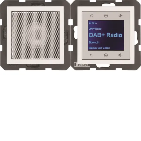 B.x Radio Touch DAB+ z głośnikiem biały połysk