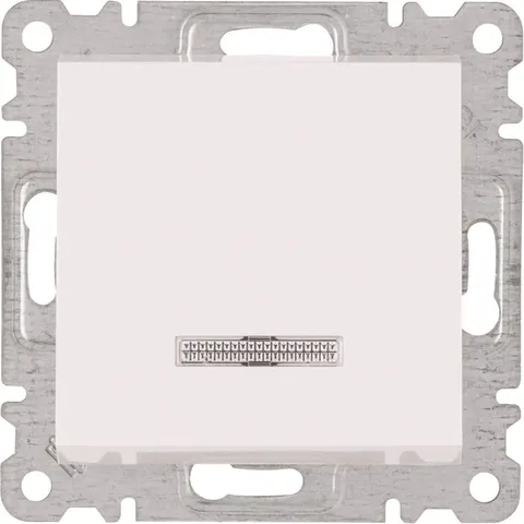LUMINA Łącznik pojedynczy podświetlany 10A 250V moduł biały; WL0210 HAGER