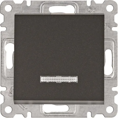 LUMINA Łącznik pojedynczy podświetlany 10A 250V moduł czarny; WL0213 HAGER