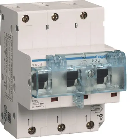 MCB SLS Wyłącznik nadprądowy selektywny 3P Cs 40A TS35