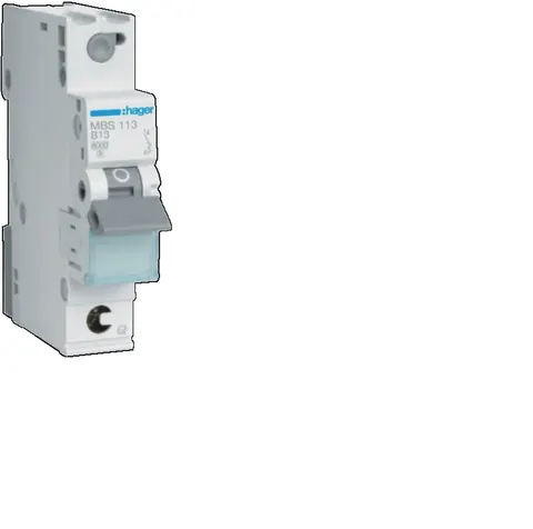 Wyłącznik nadprądowy 1P B 13A 6kA QuickConnect, MCB; MBS113 HAGER