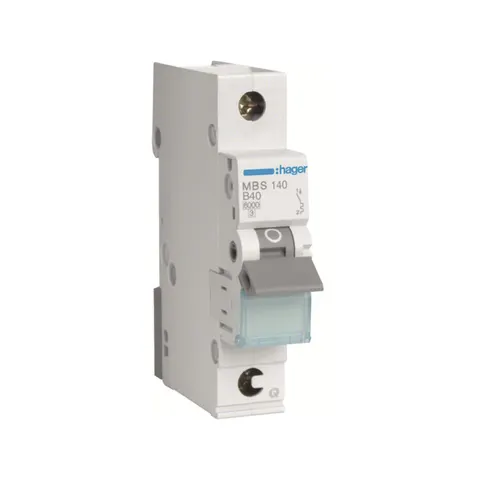 Wyłącznik nadprądowy 1P B 40A 6kA QuickConnect, MCB; MBS140 HAGER