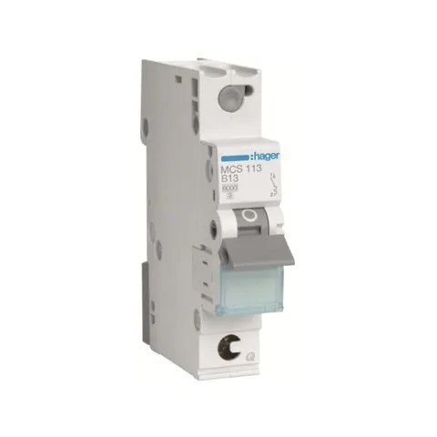 Wyłącznik nadprądowy 1P C 13A 6kA QuickConnect, MCB; MCS113 HAGER