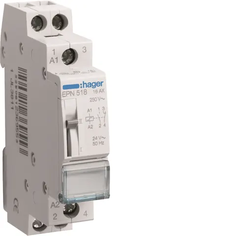 Przekaźnik bistabilny 24VAC/12VDC 1NO+1NC 16A
