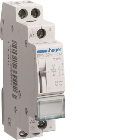 Przekaźnik bistabilny 24VAC/12VDC 2NO 16A