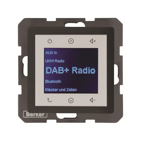Q.x Radio Touch DAB+ antracyt aksamit