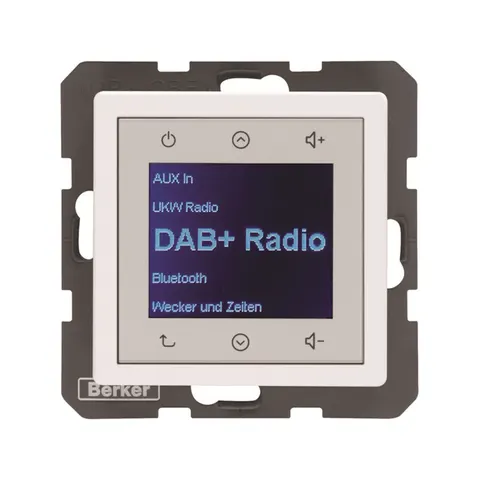 Q.x Radio Touch DAB+, Bluetooth biały aksamit