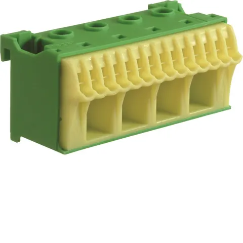QuickConnect Blok samozacisków ochronny, zielony, 4x16+14x4mm2, szer. 75mm