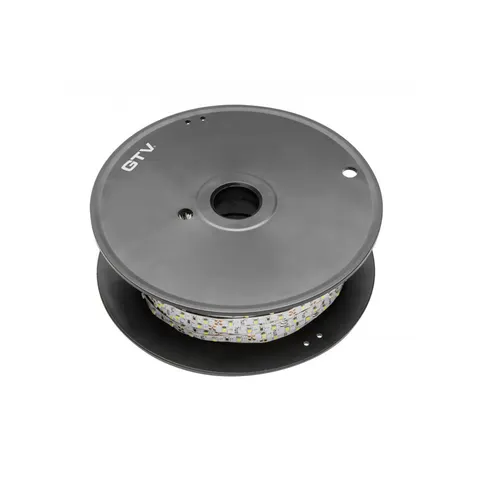 Taśma Flash 2835, 300 LED neutralny biały 4000K, 30W/5m bez żelu 8mm, Rolka 50m, 12V