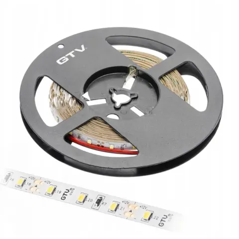 Taśma Flash 2835, 300 LED neutralny biały 4000K, 30W, wodoodporna 8mm, Rolka 5m, 12V
