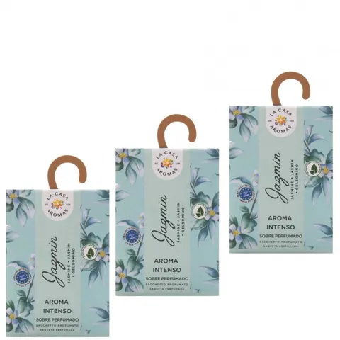 LA CASA DE LOS AROMAS INTENSO Saszetka zapachowa JAŚMIN 100 ml, pakiet 3 opakowań