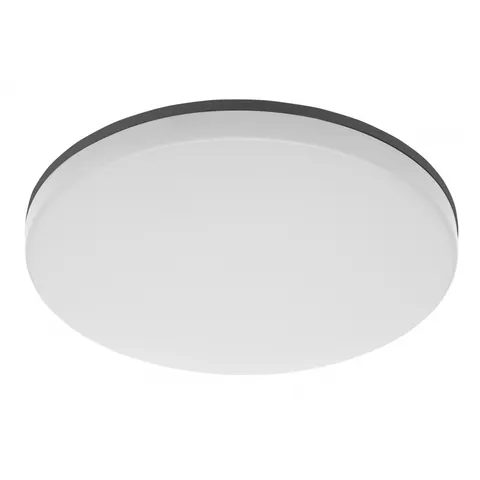 Plafoniera BESA, LED, 24W, 2400lm, 4000K, AC180-250V, IP54, IK10, PC+PC, okrągła, ściemnialna