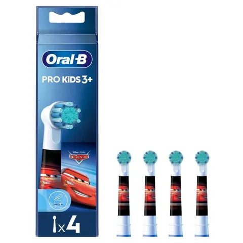 Oral-B końcówki do szczoteczki dla dzieci AUTA "PRO" 4szt.