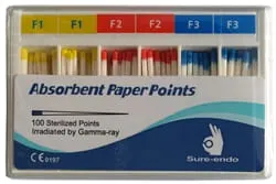 Sączki papierowe Sure-Endo - ProTaper (100szt.) F1/F2/F3
