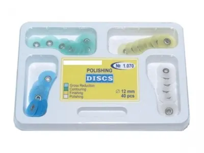 Krążki polerskie asortyment set 40 szt. 14 mm