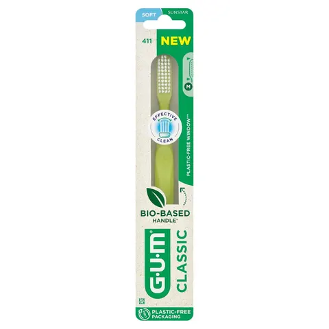 GUM Szczoteczka classic (miękka) - główka o rozmiarze "M" 411