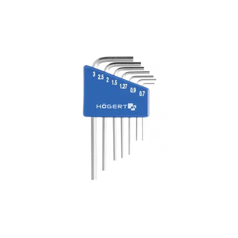 Klucze sześciokątne, precyzyjne Hex 7 szt., 0.71-3.0 mm