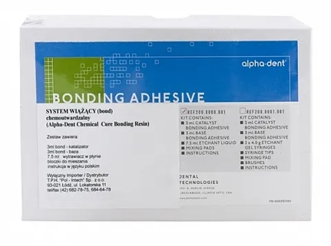 Bond chemoutwardzalny Alpha-Dent - set 3 ml baza + 3 ml katalizator