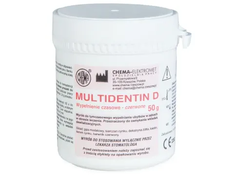 Multidentin D - do tymczasowego wypełniania ubytków 50g