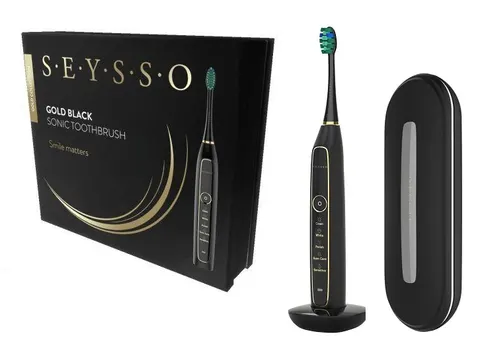 SEYSSO Gold Black ekskluzywna szczoteczka soniczna do zębów