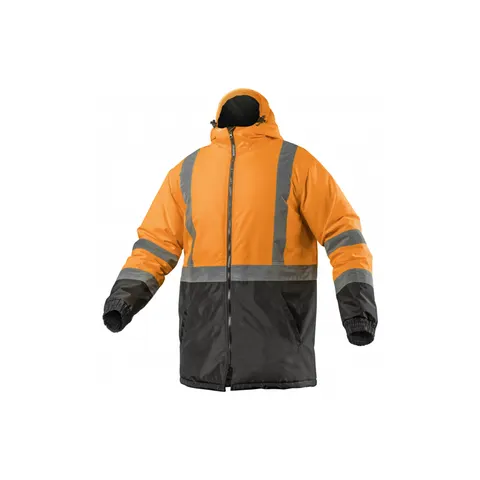 LEDA kurtka ostrzegawcza parka ocieplana pomarańczowa 3XL (58)
