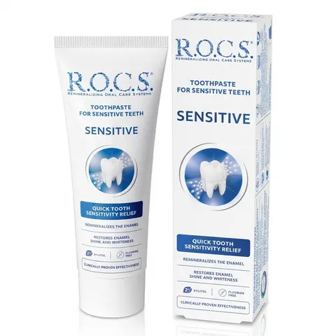 ROCS pasta do zębów Sensitive Instant Relief - Pasta do zębów wrażliwych z hydroksyapatytem 75ml