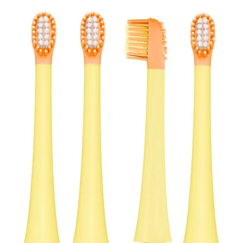 Vitammy końcówki do szczoteczki DINO YELLOW żółty 4szt.