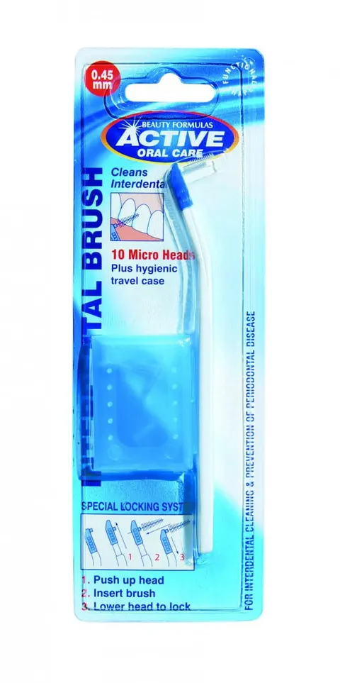 ACTIVE ORAL CARE INTERDENTAL SZCZOTECZKA + 10 GŁÓWEK 0,45 mm MICRO